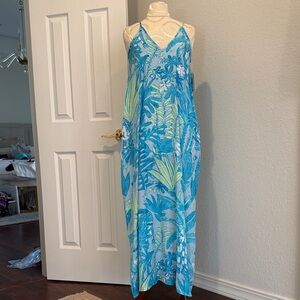 Blue Floral Maxi Dress